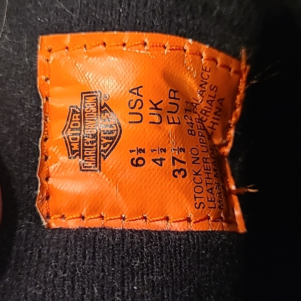 Harley-Davidson Women's Black and Orange Flame Boots - Picture 9 of 9